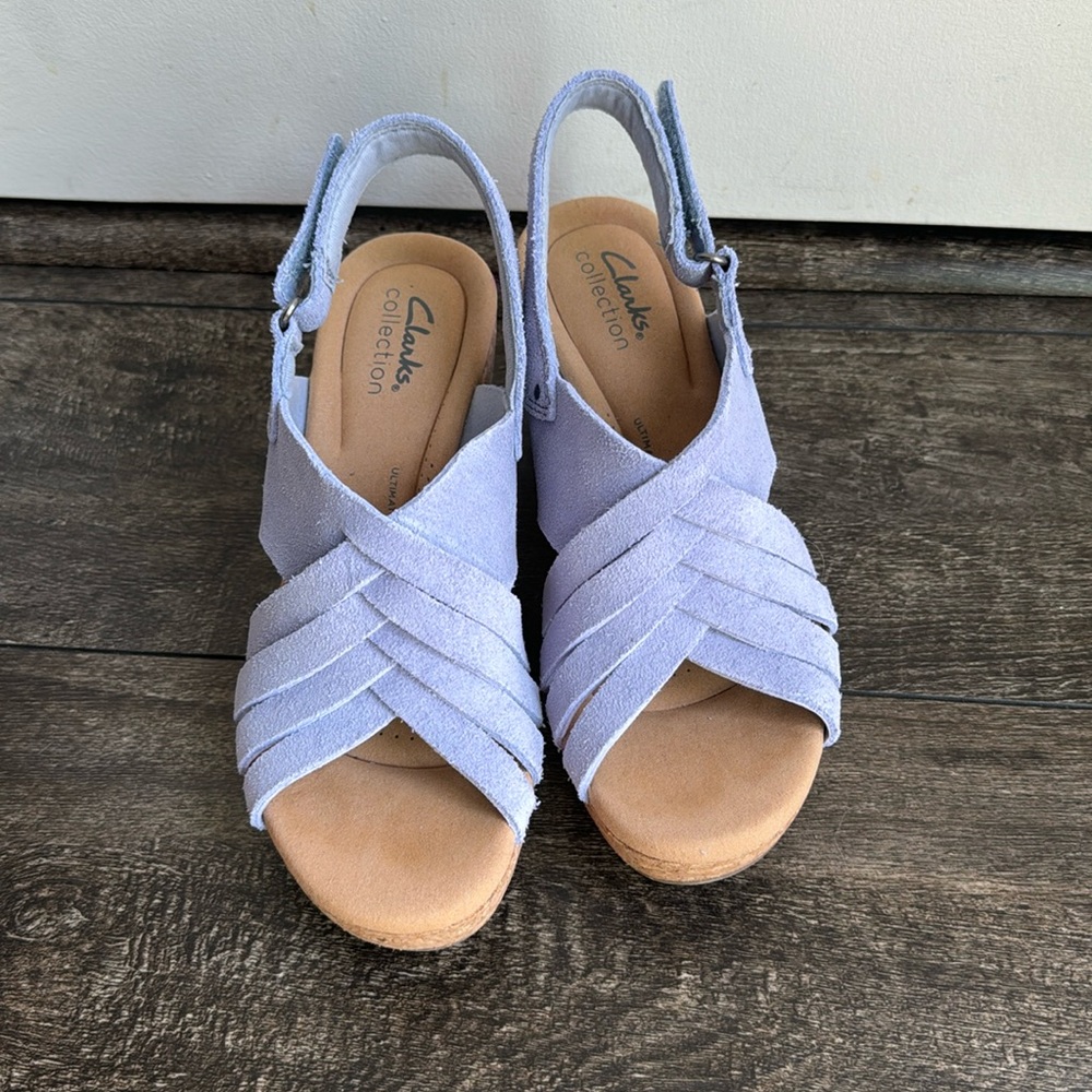 Clarks Suede Wedges Giselle